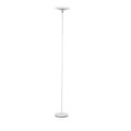 Cling 72 in. Linea LED Adjustable Torchiere Satin White Floor Lamp CL2629546